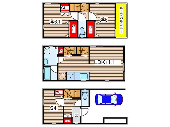 Kolet武蔵中原6の物件間取画像